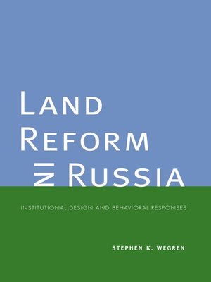 cover image of Land Reform in Russia